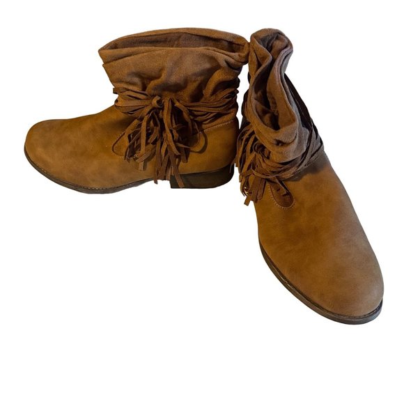 Mudd brown ankle fringe size 10 M boots - Picture 3 of 8